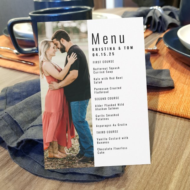 Pilha Imprimível de um Casamento de Menu Fotográfi (Criador carregado)