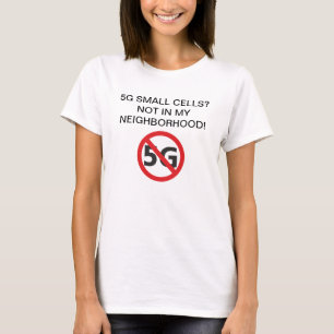 pilhas 5G pequenas? Não em meu t-shirt da