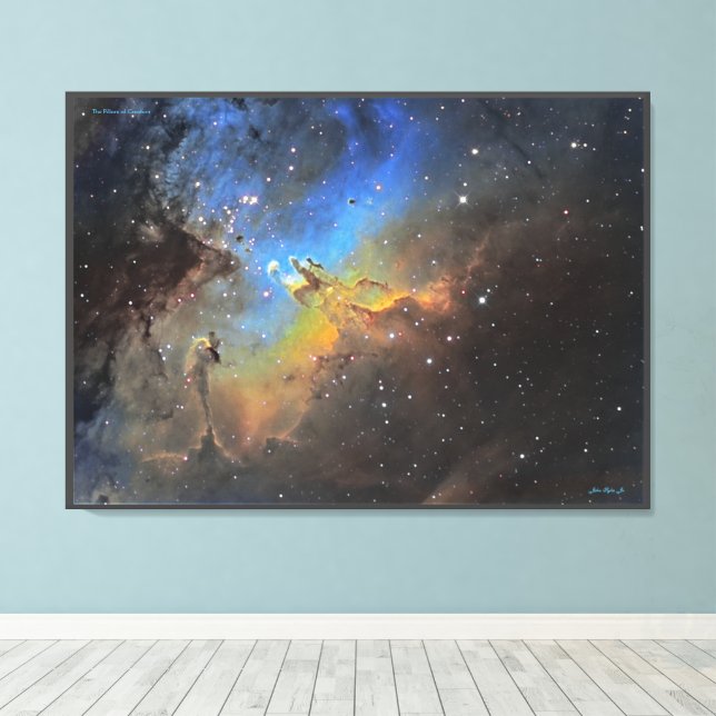 Pillars of Creation - Distinguished Canvas Print (Insitu(piso de madeira))