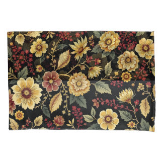 Pillow case flowers pattern