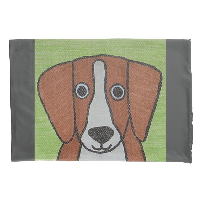 Pillowcase de Beagle em Cute (Frente)