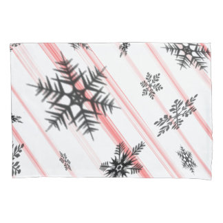 Pillowcase de Flocos de Neve de Canas de Natal