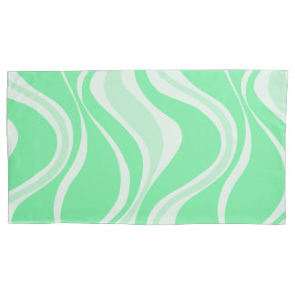 Pillowcase de ondas verdes
