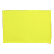 Pillowcase de solteiro, Standard, Neon Yellow