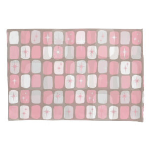 Pillowcase de Starbursts Rosa Retro