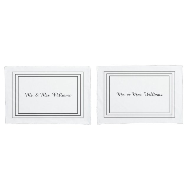 Pillowcases Monogramas (Frente - conjunto)