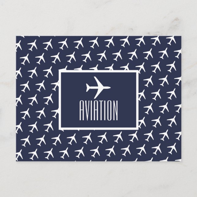 Piloto de Avião Branco e Divertido Cartão Postal d (Frente)