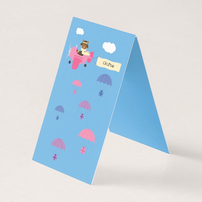 Piloto do Urso de Fenda Cinzento Rosa-Rosa Indicat (Verso)