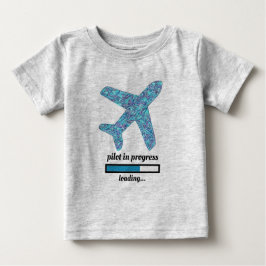 Piloto em curso" Avião - Camiseta Bebê