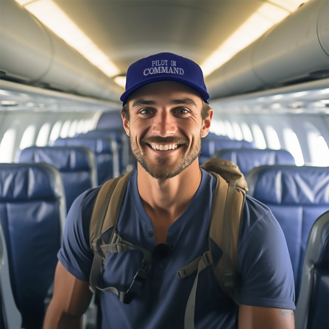 Piloto no boné bordado de comando (Criador carregado)