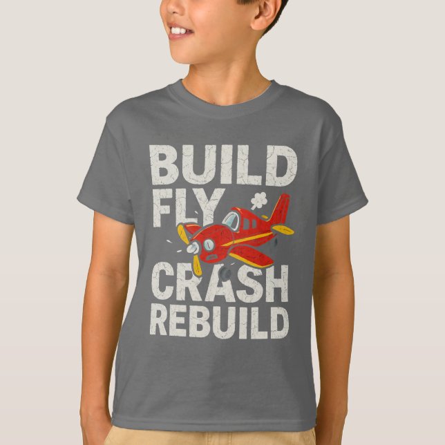 Piloto RC Gift RC Modelo de avião T-Shirt (Frente)