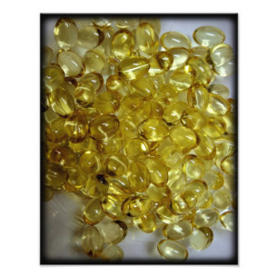 Pílulas de Gel de Óleo de Foto Macro