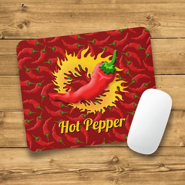 Pimenta com Mouse Pad de Chama (Criador carregado)