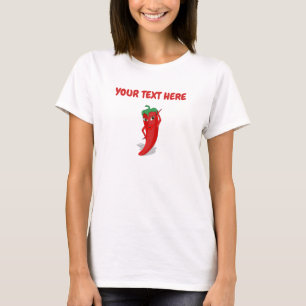 Pimenta-Pimenta-Caricatura Com T-Shirt Personaliza