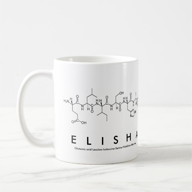 Pimento Elisha nome caneca (Esquerda)
