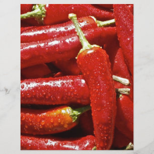 Pimentos picantes vermelhos
