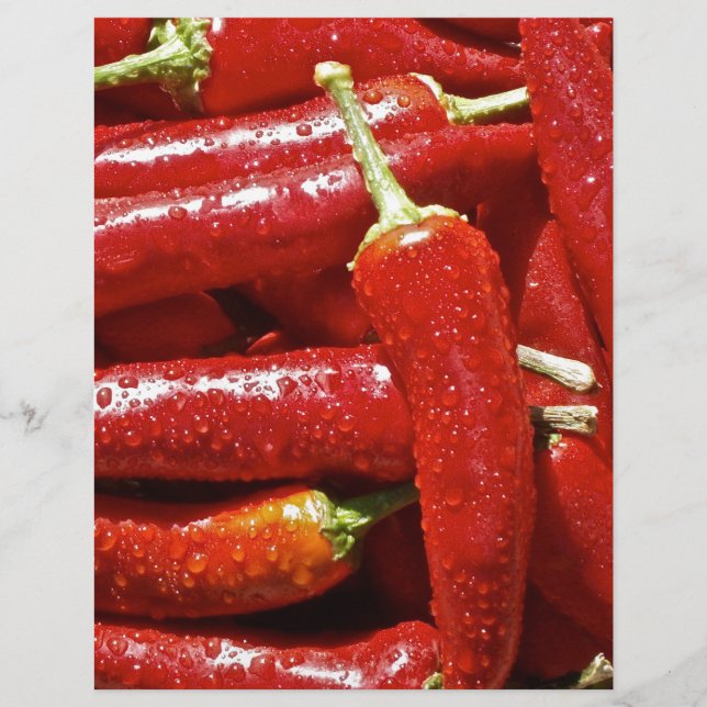 Pimentos picantes vermelhos (Frente)
