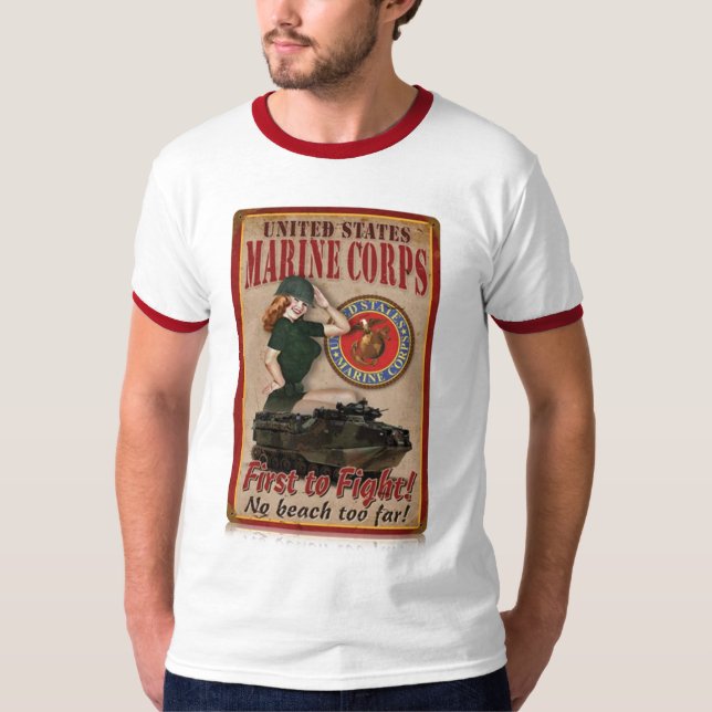 Pin acima da camisa do Corpo do Marines (Frente)