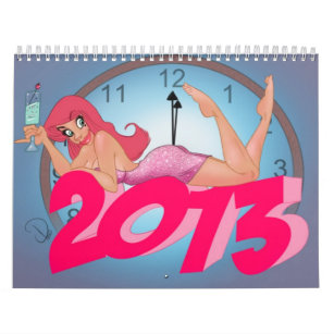Pin da cereja acima do calendário 2013