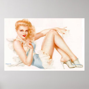PIN-UP BEAUTY BY VARGAS - VINTAGE MELHOR POSTER