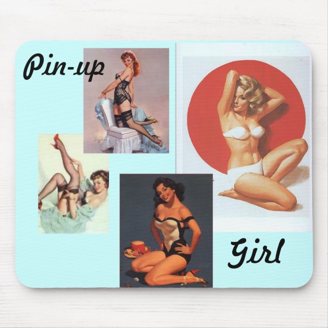 Pin-up Girl Mousepad (Frente)