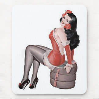 Pin Vermelho - Pin Up Girl Mouse Pad