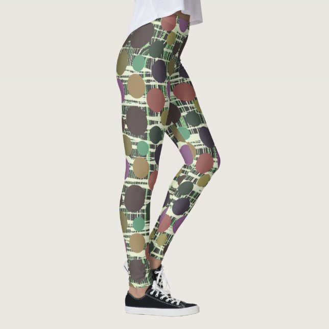 Pinça Da Bolinhas Retroativa, Ponta, Tuck, Legging (Direita)