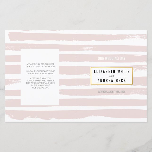 Pincéis rosa pálido e pinceladas, CEREMONY (Frente)