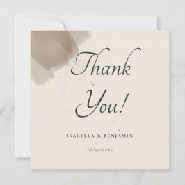 Pincel Abstrato mínimo e Cartões de agradecimentos