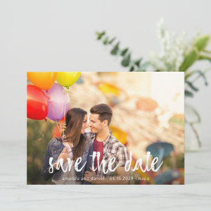 Pincel Branco Personalizado 2 Foto Salve o Cartão 
