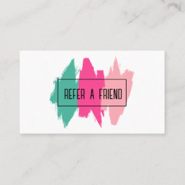 Pincel Colorido Moderno Trave Cartão de Referência