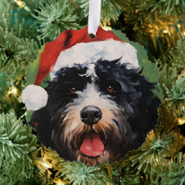Pincel de Natal de cão de água português