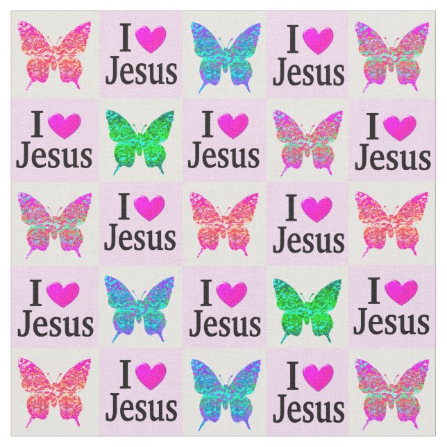 PINCO EU AMO JESUS TECIDO DE BORDA (Detalhe)