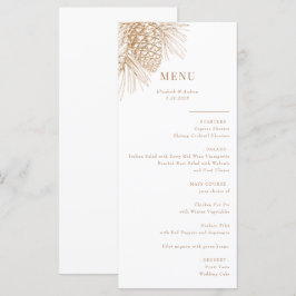Pine Branch | Floresta de inverno | Menu Casamento