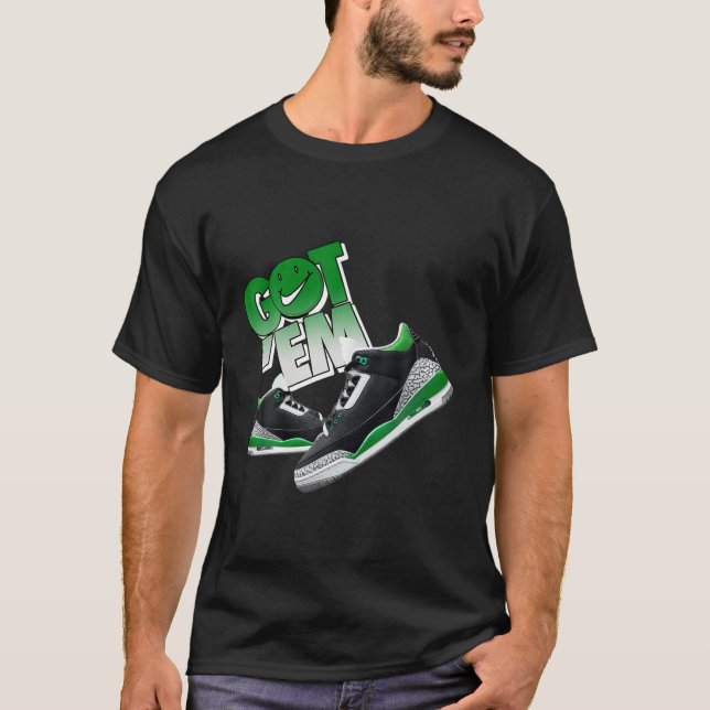 Pine Camisetas 3S Verdes Para Corresponder Camiset (Frente)