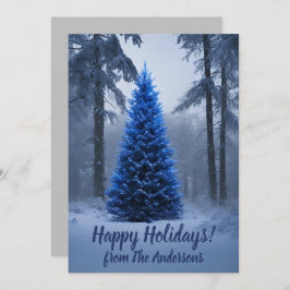 Pine de Natal 54 Felizes Feriados, cartão de sauda