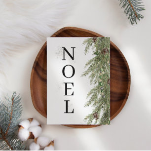 Pine Garland Noel Business Natal Card