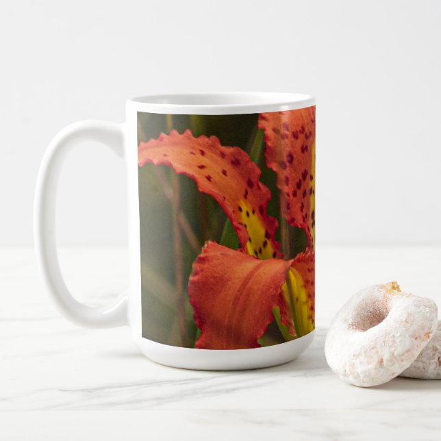 "Pine Lily" Porta-chaves Premium Caneca de Café (Com Donut)