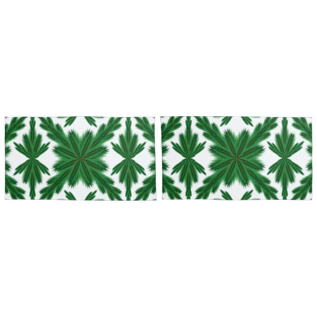 Pine Mandala King Pillowcases (Traseira-Conjunto)