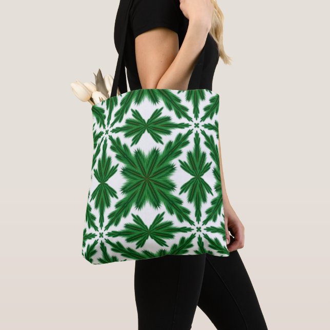 Pine Mandala Shoulder Tote (2 Tamanhos) (Close Up)
