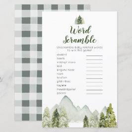Pine Tree aventure Woodland Word Scramble