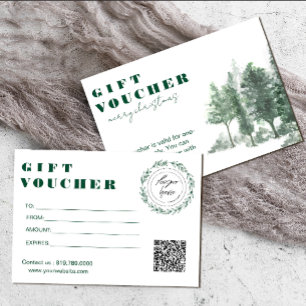 Pine Tree Forest Rustic Adicionar Certificado de O