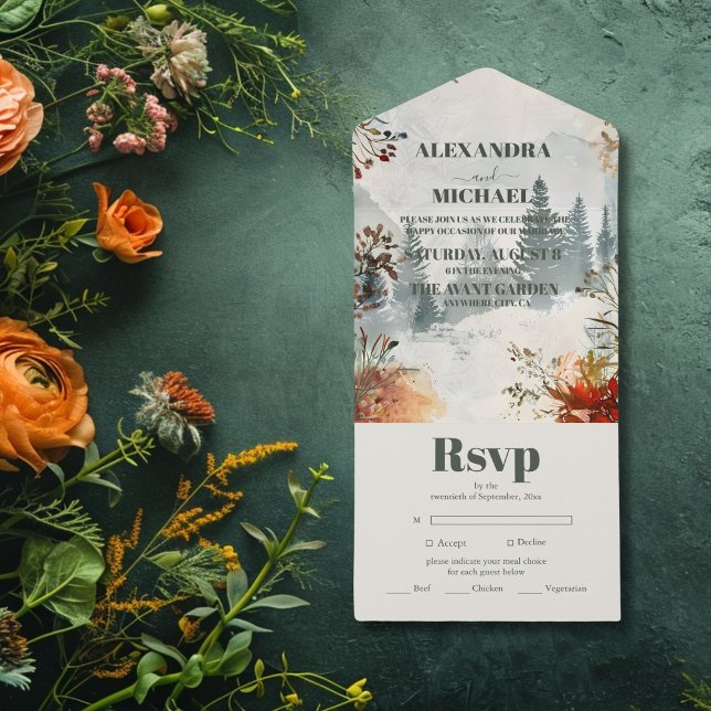 Pine Tree Forest Rustic Themed Weding (Criador carregado)