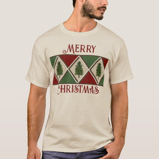 Pine Trees e Harlequin Men's Top (Frente)