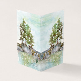 Pine Tres water & Rocks watercolor de BWCAW, MN