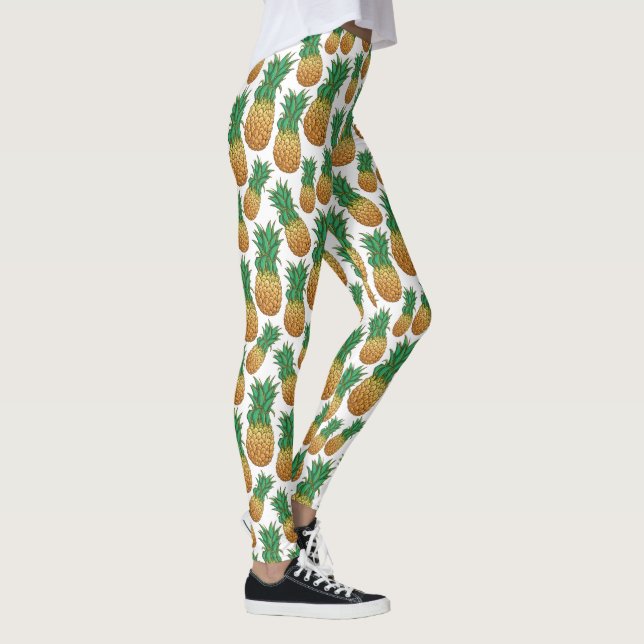 Pineanases Leggings de padrão (Direita)