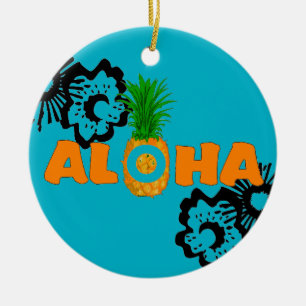 Pineapple Aloha - Enfeites de natal de Praia