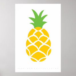 Pineapple Retro Poster de 60's 70
