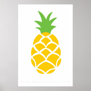 Pineapple Retro Poster de 60's 70