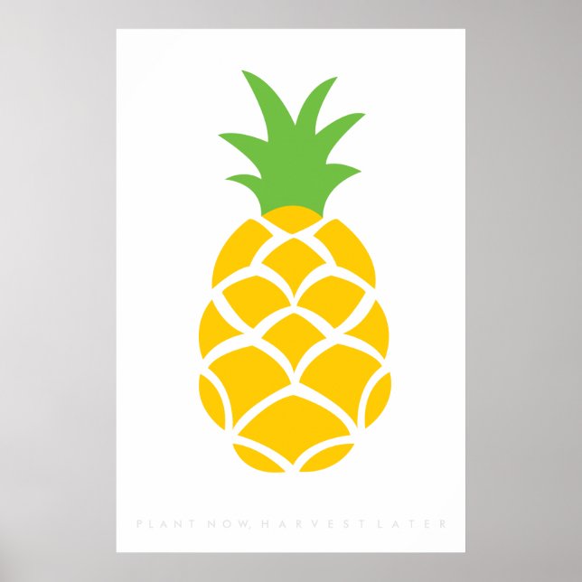 Pineapple Retro Poster de 60's 70 (Frente)